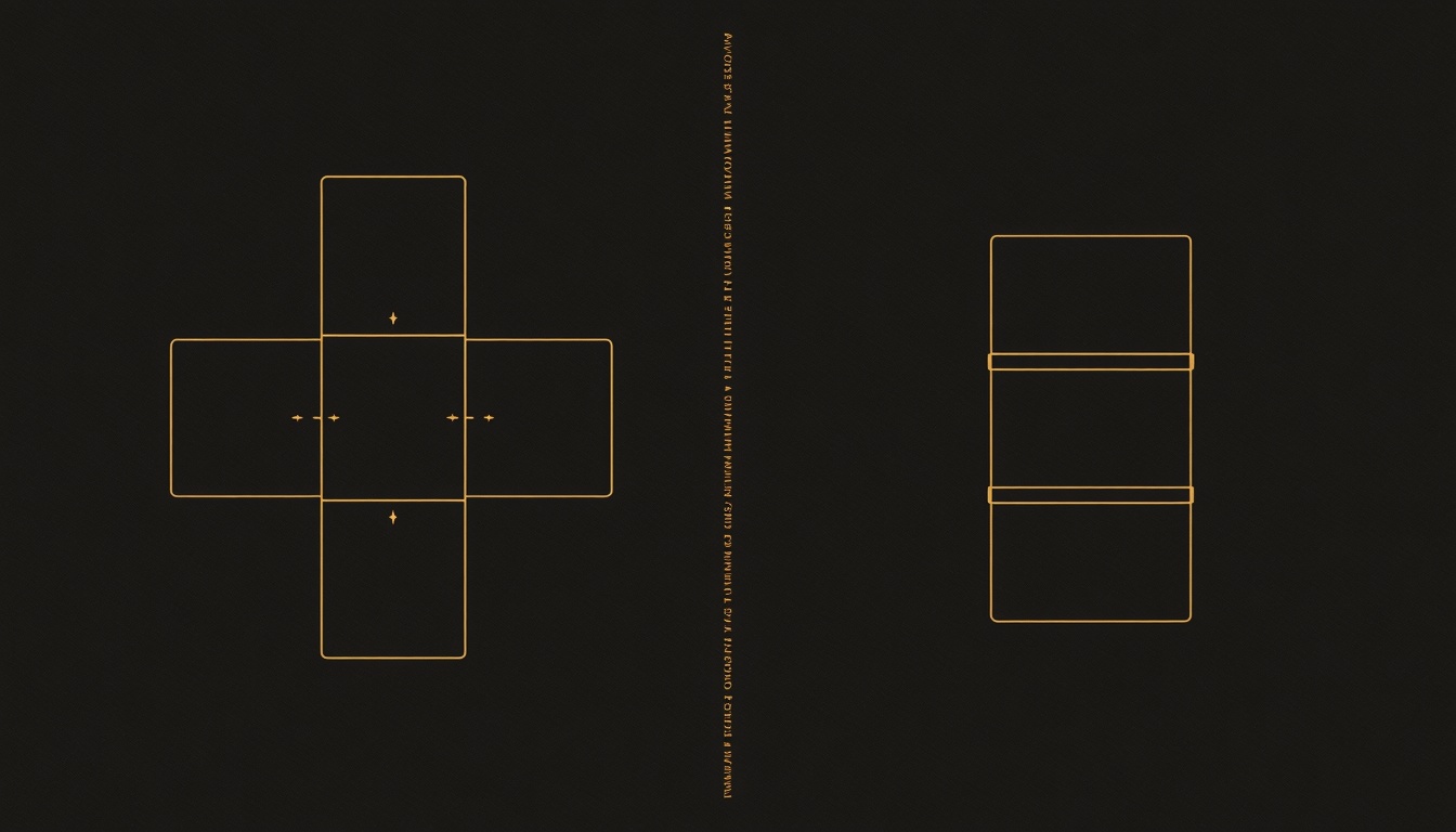 Diagrama da Cruz Celta: seis cartas formando uma cruz em torno do Significador e quatro cartas empilhadas numa coluna à direita